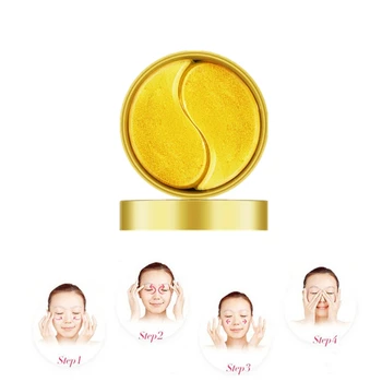 

Gold Moisturizing Eye Mask Patch 60pcs=30pairs Crystal Collagen Eye Mask Anti Age Sleep Mask Dark Circles Remover Face Care Mas