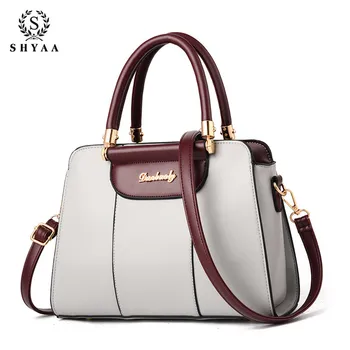 

SHYAA Handbags 2020 New Fashion Large Capacity Middle-aged Mother Package Atmosphere Shoulder Messenger Bag
