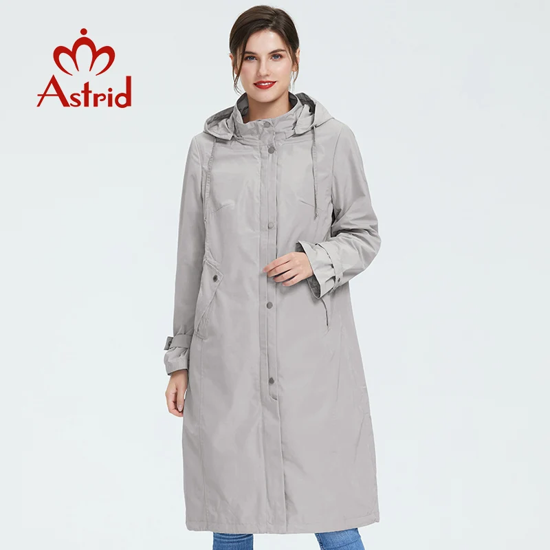Koop Astrid 2019 vrouwen trenchcoat grote maat lente mode lange windjack effen kleur Winddicht temperament vrouwen jas ALS 6325