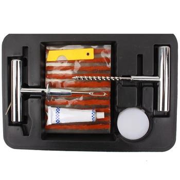

New Tire Repair Patch Set Tire Repair Strip Kit For Tyre Puncture Emergency Car Motorcycle Bike Tyre Repairing Rubber Strips HWC
