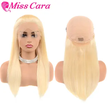 

613 Blonde Lace Front Human Hair Wigs Pre Plucked 613# Brazilian Human Hair Wigs For Black Women 150% Density Miss Cara Hair