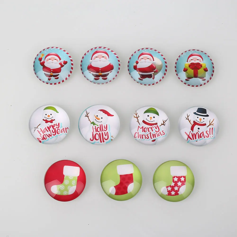 

Cartoon Refrigerator Stickers Fridge Magnet Paster Acrylic Gadget Santa Claus Christmas Festival Decor Home