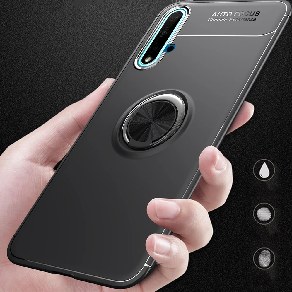 Противоударный чехол для Huawei Nova5 I Pro Nova4 Nova3 E Nova2 S Lite с магнитным кольцом Nova 5t 5i 5 3 4