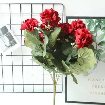 

Begonia Artificial Flowers Cloth Simulation Flowers Vivid Home Decoration Bouquets