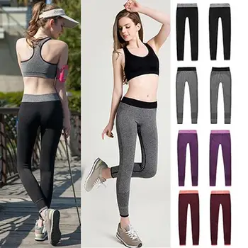 

Women's Casual Work Out Fitness Breathable Gym Wear Capris Pants Trousers 2020