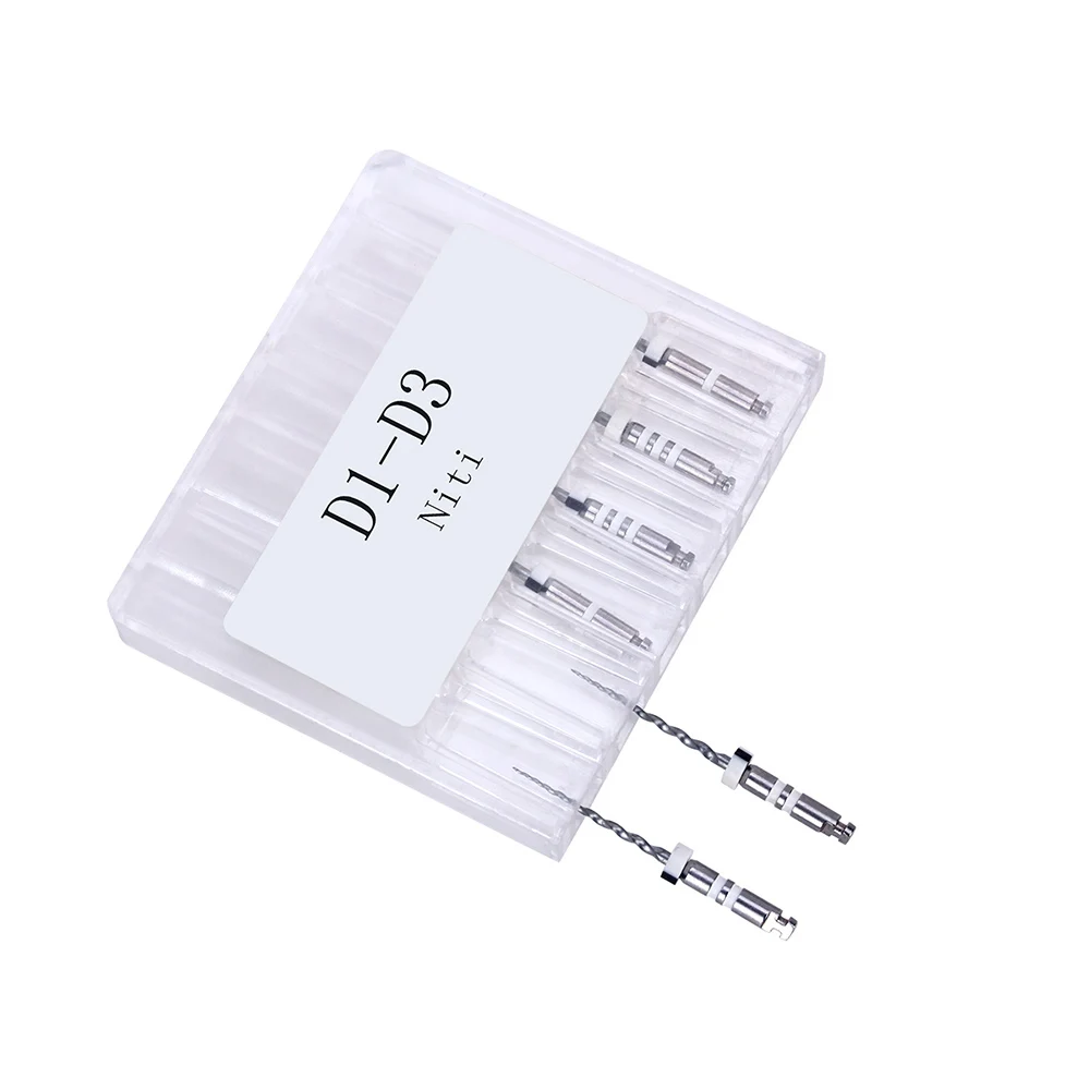 6 Teile/schachtel Dental Retreatment Wurzel Kanal NiTi Datei D1 D2 D3 Nickel-Titan Motor Verwenden Ende Dateien Zahnmedizin – Detail 3