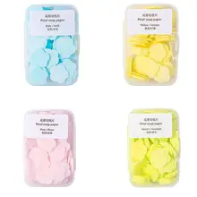 

100pcs / box Portable Hand Wash Cleaning Paper Foam Scented Travel Bath Soaps