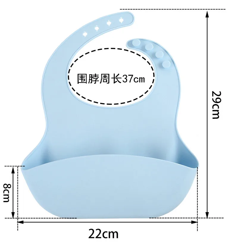 Модный силиконовый нагрудник водонепроницаемый детский нагрудник одноцветные нагрудники в виде банданы для новорожденного кормления Слюнявчик