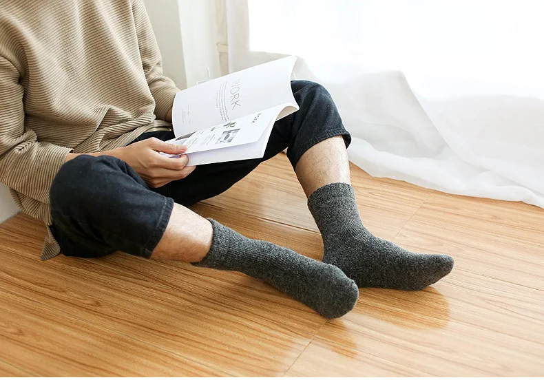 Jeseca мужские/женские зимние толстые теплые носки Harajuku винтажные уличные термо кашемировые шерстяные носки бесшовные теплые носки для сна