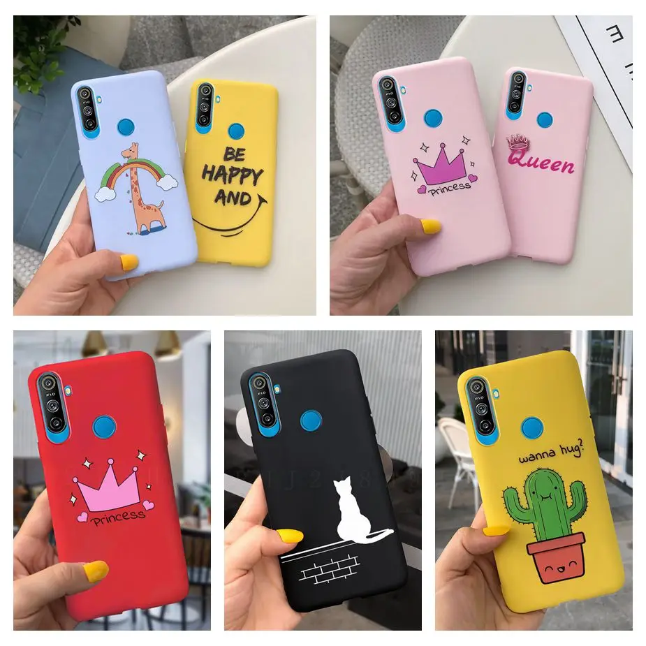 Противоударный Мягкая силиконовая задняя накладка из ТПУ чехол для Oppo Realme C3
