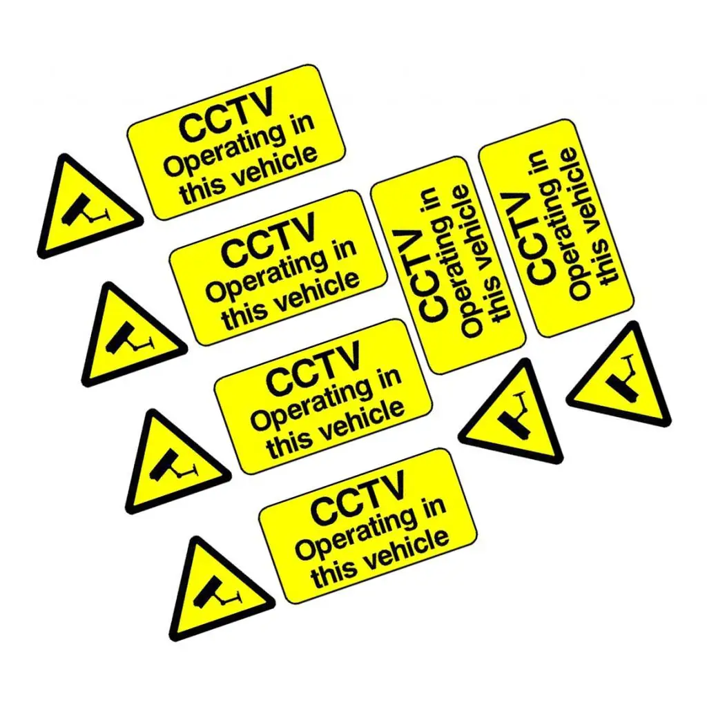 Operating In This Vehicle Stickers Car Taxi Uber Bus Van Truck Cab