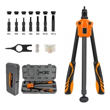 

Hand Rivet Nut Tool Heavy-duty Manual Rivet Gun riveting tool Insert Nut Pull Rivet Tool For M3/M4/M5/M6/M8/M10/M12 Nuts