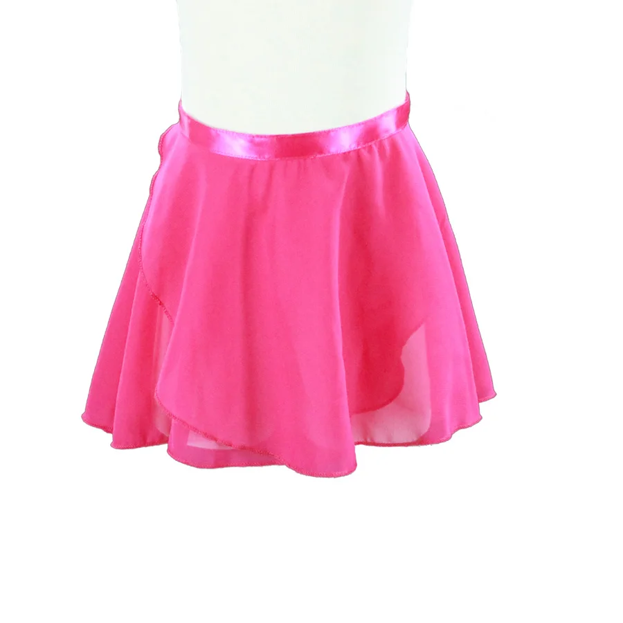Ballet Dance Skirt rose red Adult Children Chiffon Pure Color Floral Print Practice Leotard Dance Dress girl Ballet Dance Dress