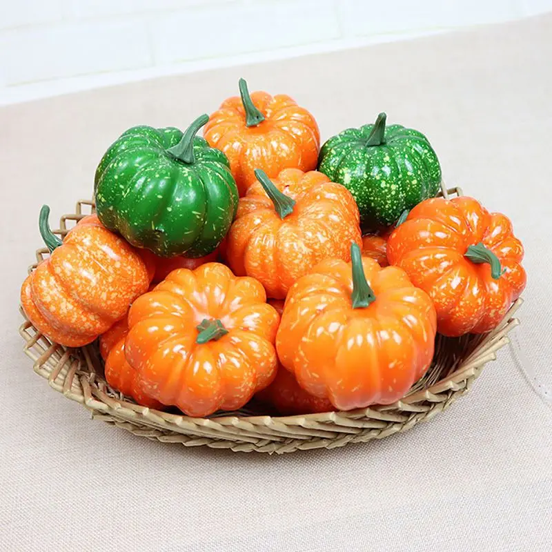 

Mini Fake Vegetable Simulation Halloween Artificial Pumpkin Diy Craft Home Birthday Party Wedding Halloween Decoration