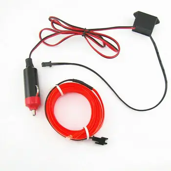

Red Light Auto LED Car Interior Decor Wire Strip Cold Lamp 200cm Strobe