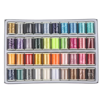 

40pcs/Set 135D / 280 Meters Colorful Rayon Computer Embroidery Machine Embroidery Thread 280Meter DIY Sewing Thread New