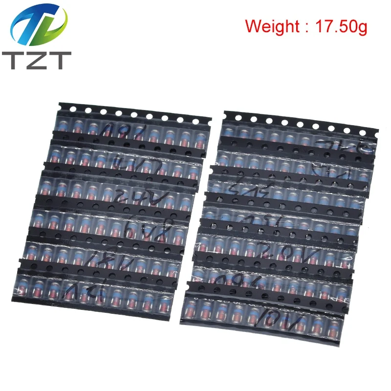 TZT LL41 SMD Zener diode KIT 1W 3V3-36V 13 kinds *10pcs= 130pcs ZM4728A ZM4732A ZM4733A ZM4737A ZM4740A ZM4742A ZM4744A ZM4745A |