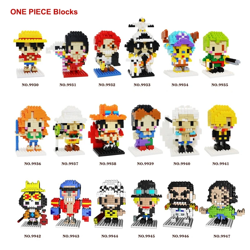 CKL Anime One Piece FRANKY Robot Pirate Small Mini Diamond Blocks Building Toy