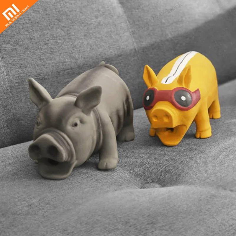 Xiaomi new font b pet b font dog toy squeak squeeze sound pig toy durable chew