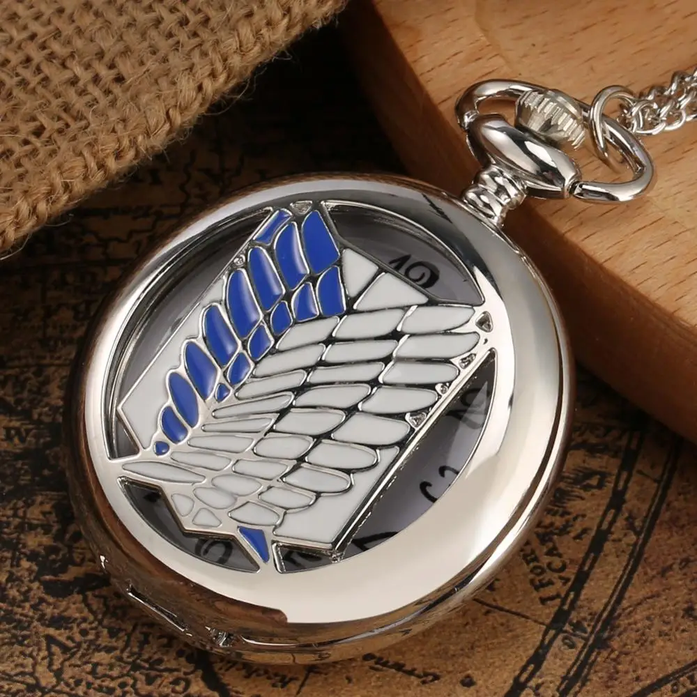Атака на Титанов Легион скаутов Survey Corps косплэй карманные часы Винтаж Reloj Mujer