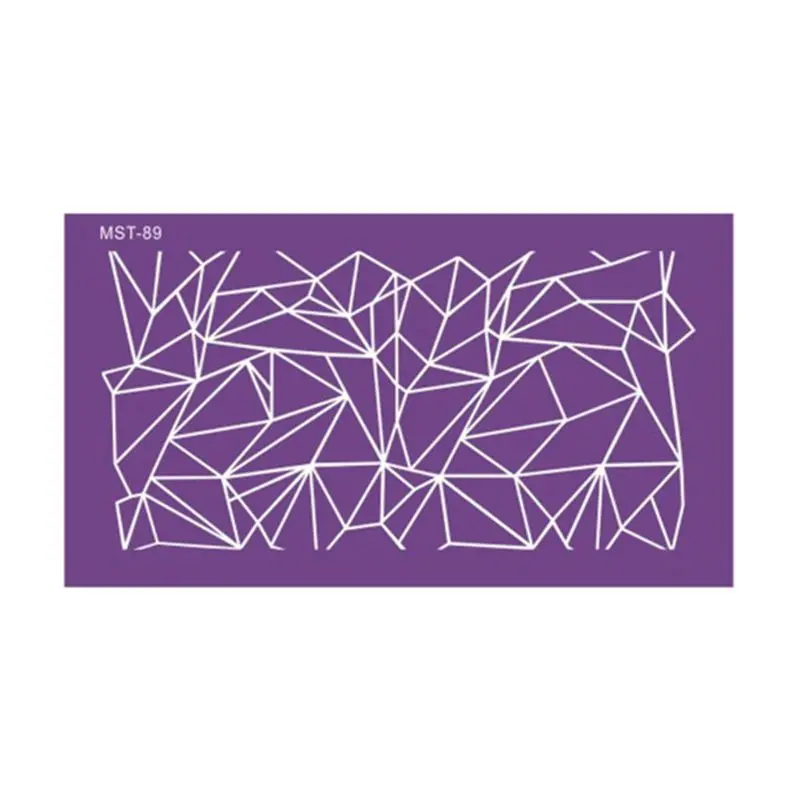 Неправильный геометрический дизайн сетчатый трафарет помадка кружева формы DIY