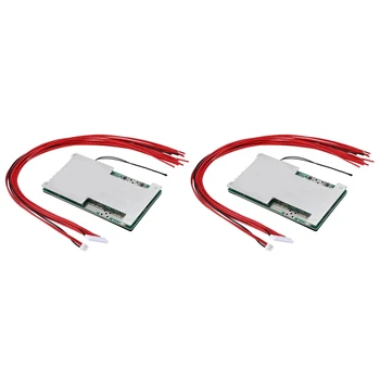 

2 Pack 16S 60V 40A Li-Ion Lithium 18650 Battery Bms Pcb Protection Board with Balance Temperature Protection