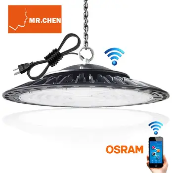 

1.5M Plug Warranty 5 Years Waterproof Led High Bay Light IP65 Industrial Lamp Workshop UFO Garage Warehouse Stadium Market APP