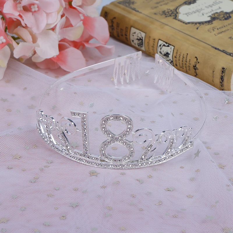 18 anni compleanno corona fascia per capelli in cristallo ragazza diadema  principessa accessori per la testa