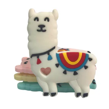 

10pcs/lot BPA Free Silicone Baby Teether rodent sheep Cute Baby Teething Toys Chewable Animal Shape Baby Products