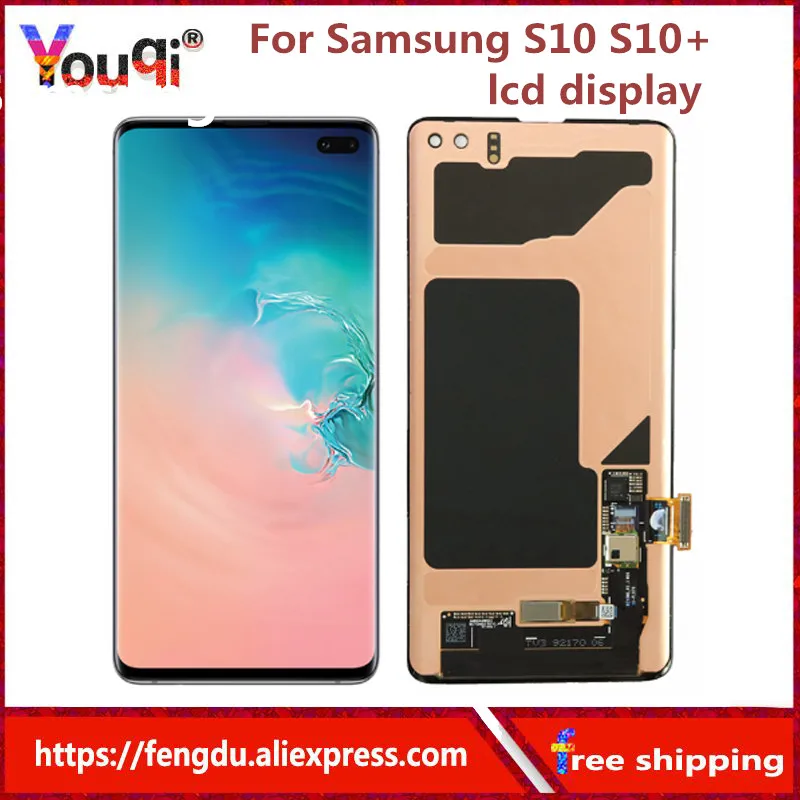 Youqi LCDS For Samsung Galaxy S10 G973F G973 Plus G975 G975F Touch Screen Digitizer Assembly | Мобильные телефоны и