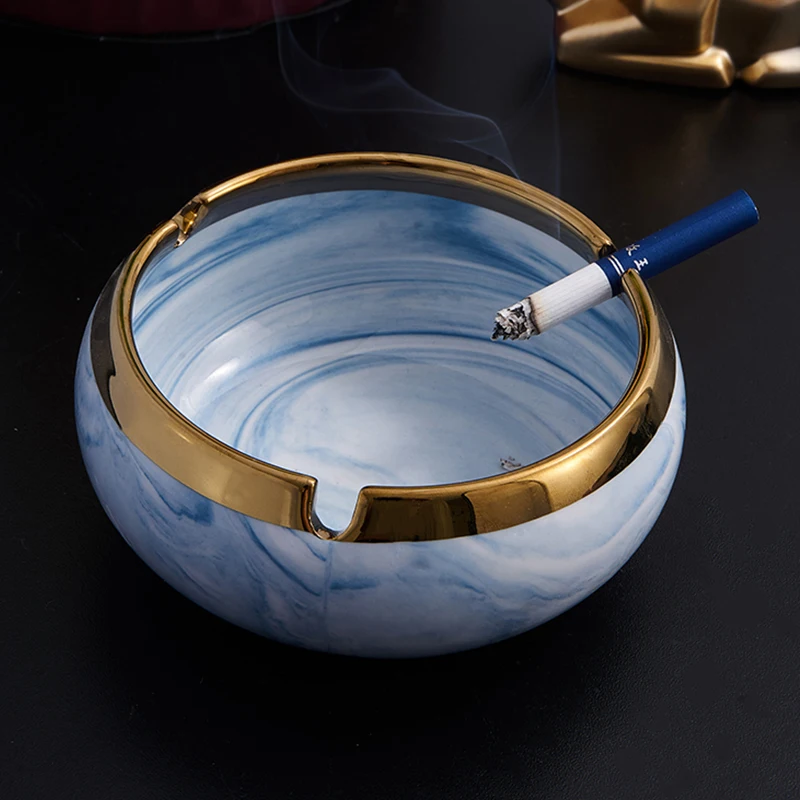 Nordic style ashtray ceramic ladies ashtray light luxury creative personality trend home living room coffee table desktop