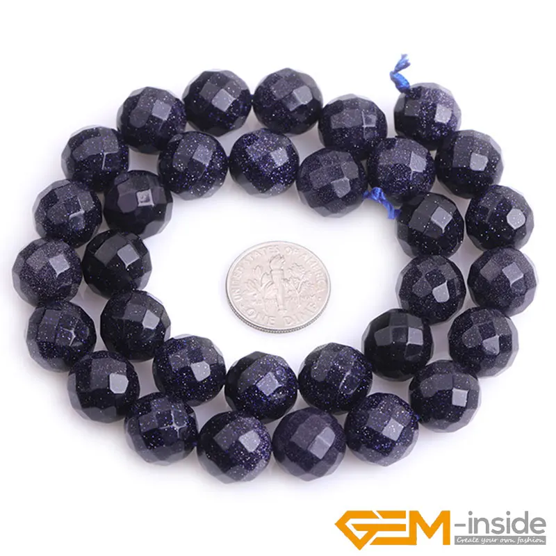 Blue Sandstone Round Beads – 10mm Gemstone Strand For Jewelry Making (Wholesale Lots)