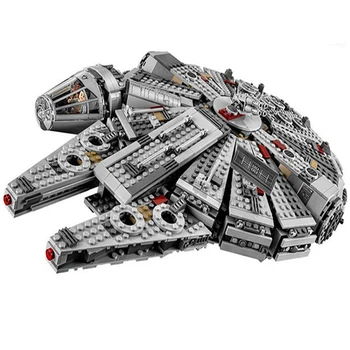 

IN Stock 1381pcs Lepinblock blocks star wars Millennium years starwars Falcons Lando Calrissian Building Blocks Toys 79211 05007