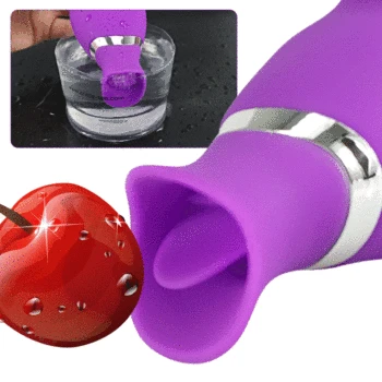 Sucking Vibrator Tongue Licking Vibrating Oral Sex toys, 6 Speeds Nipple Sucking G spot Stimulation Clitoral Sex Toys for Women 2