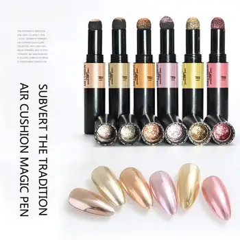 

Nail Cushion Aurora Magic Pen Magic Mirror Chalk Cushion Pen Solid Local Tyrant Gold Pen Aurora Powder Air Cushion Pen For Women