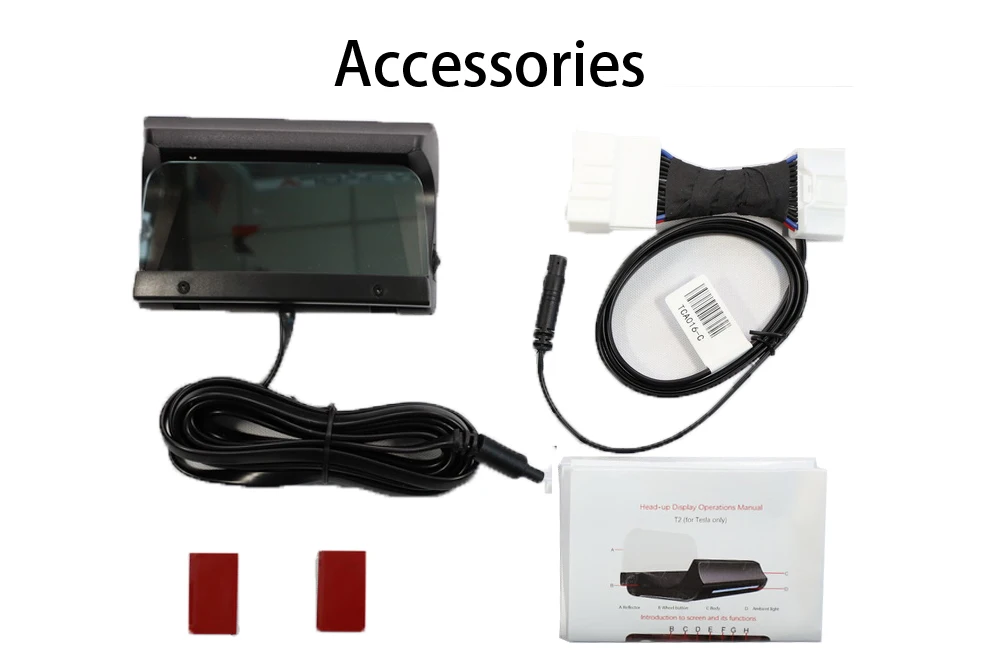 Vjoycar VT2 Car HUD Head Up display Speed Projection Mirror HUD Door Status Shift Reminder for Tesla Model 3 & for Tesla Model X