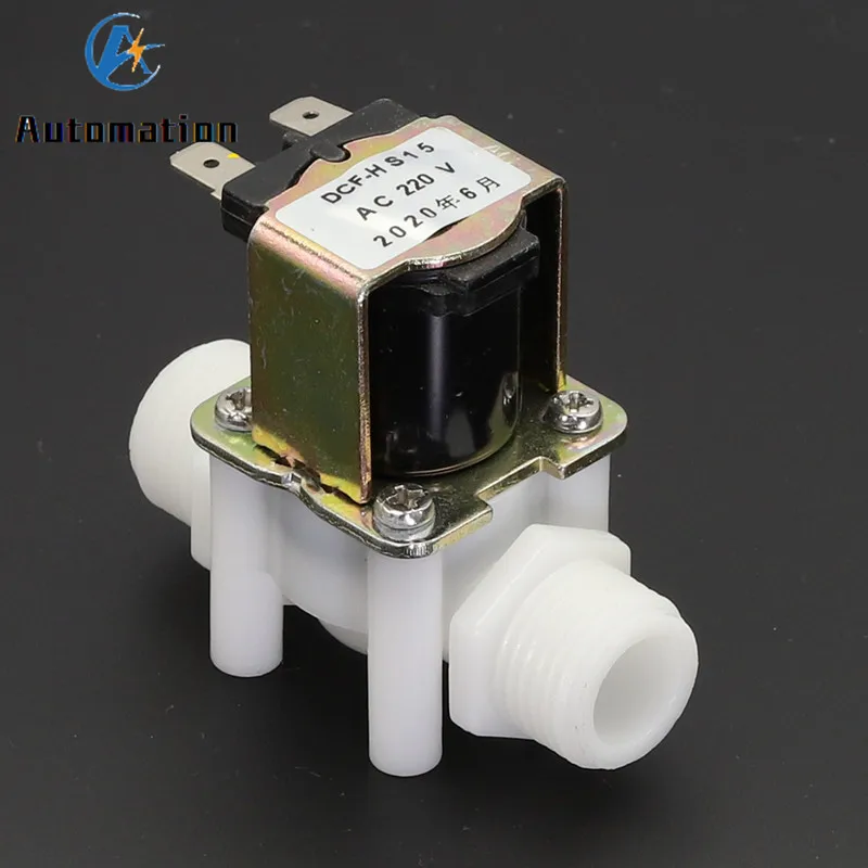 12V G1/2" NC Plastic Electrical Inlet Solenoid Water Valve for Water Dispense UK 