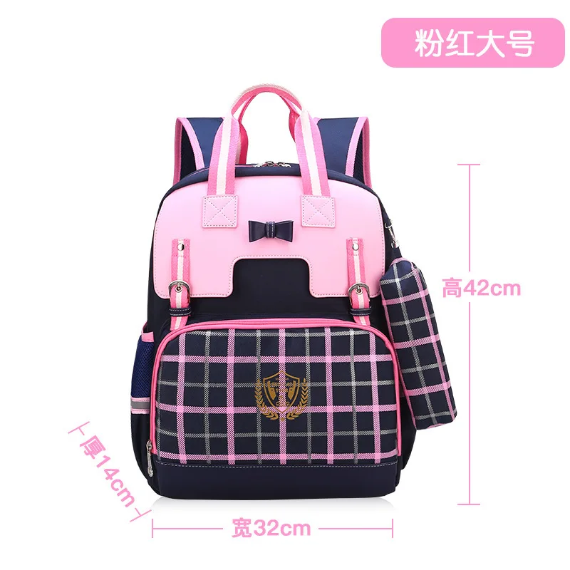 

Micro England Schoolbag for Elementary School Students 1-3-6 Grade gong zhu bao Burden Relieving Spine-Backpack Carry Bag