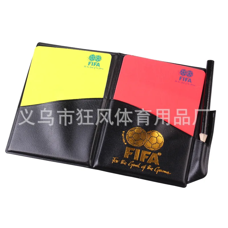 

Football And Red Cards/Referee Appliances/Game Appliances Send Leather Case And Pen