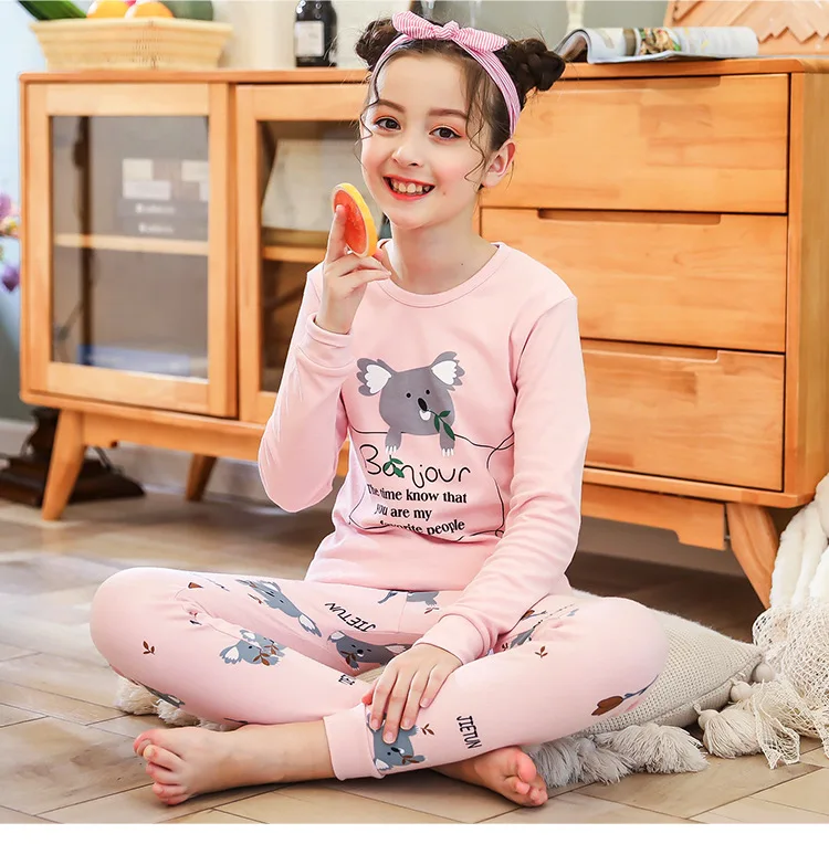 Kids Boys Sleepwear Baby Girls Pajama Sets Autumn Cotton Children Homewear Pajamas For Boy Pyjamas Kids Nighwear Teenage Clothes
