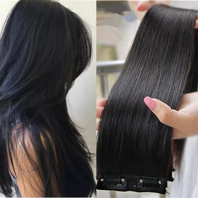 Beschikbaar diepgaand Betreffende 1 Stuk Human Hair Extensions Echt Haar Extensions Haar Clip Braziliaanse  Menselijk Haar Straight Clip Voor Natuurlijke Pruik Niet remy Haar| | -  AliExpress