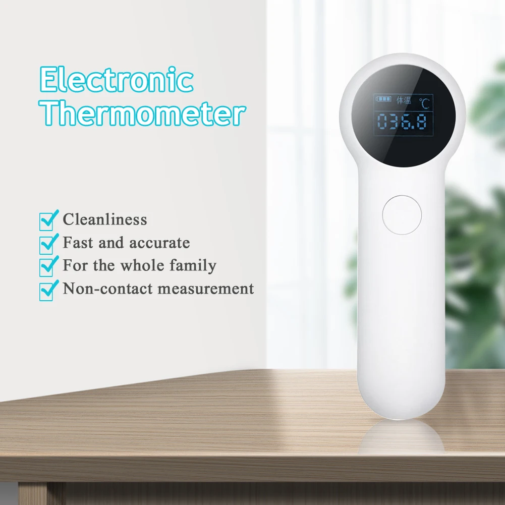 

ABS Non Contact Household Fast Reading Electronic Thermometer Fever Baby Adult Hand Held Infrared Ray Measure Tool Accurate