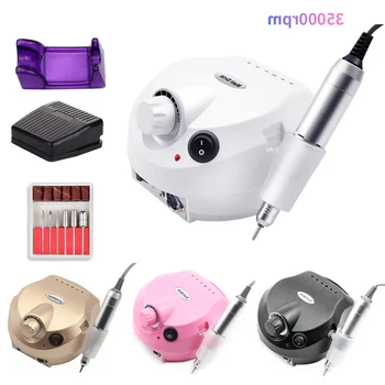 

35000rpm 20W Electric Manicure Pedicure Machine nail drill machine Milling Cutter Accessories Nail File Drill Bit Nail Tool Kit