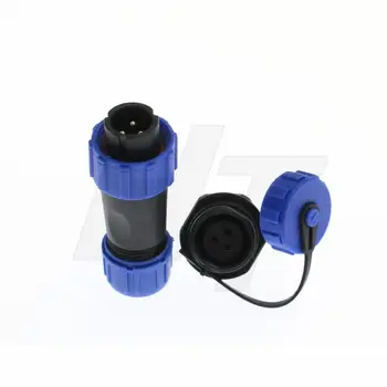 

Industry equipment waterproof dustproof air Panel Mount Connector SP13 3 Pin Male Plug+Rear install Female Socket IP68 2set