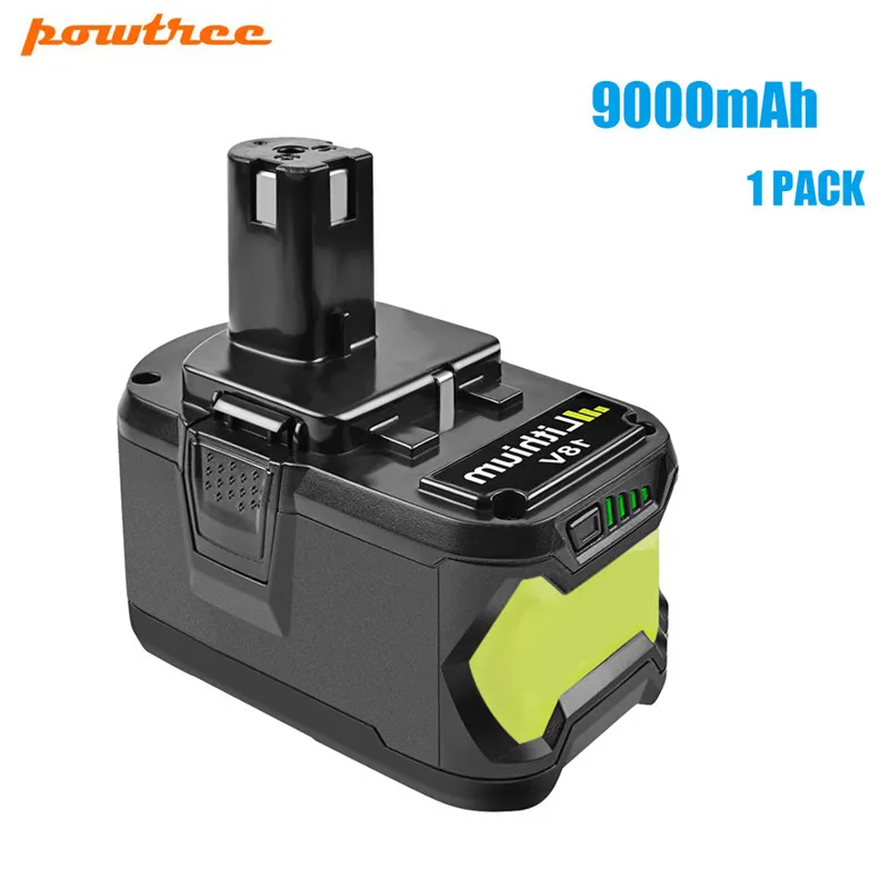 9000mAh 1pack Bonadget Замена для Ryobi 18 в 6000 мАч 9000 мАч P108 батарея RB18 литий-ионная аккумуляторная батарея блок электроинструментов - Цвет: 9000mAh 1pack