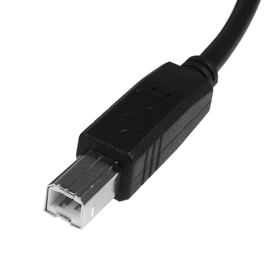 10x High Speed USB 2.0 A Male To B Male Printer Scanner Cable Cord Black 1m 3FT