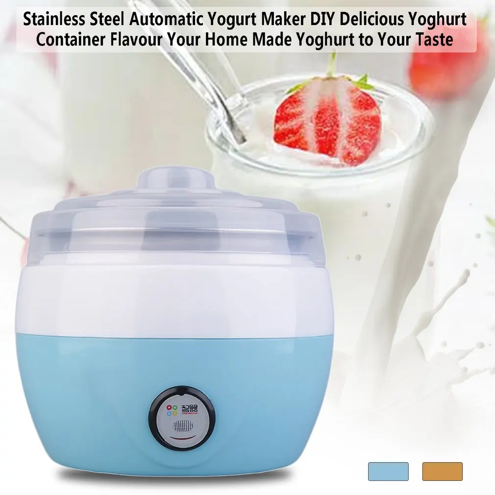 tainless Steel Automatic Yogurt Maker DIY Delicious Yoghurt Container Flavour Your Home Made Yoghurt to Your Taste