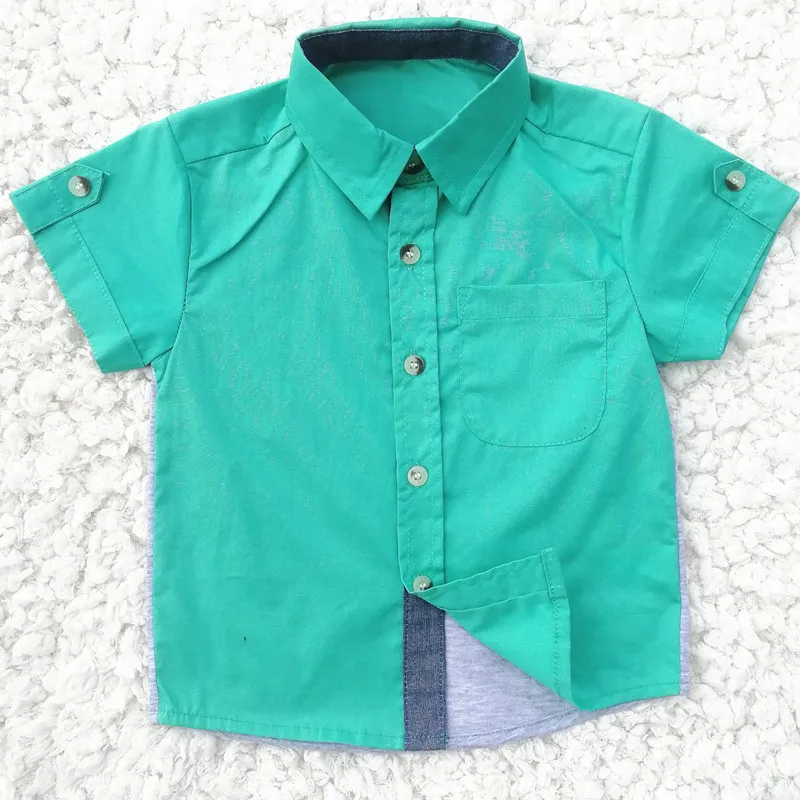 Baby boy clothes Summer 2024 New Boys ShortSleeve Classic Lapel Children Shirts Tops with Pocket Baby Boy Casual Shirt Kids 5
