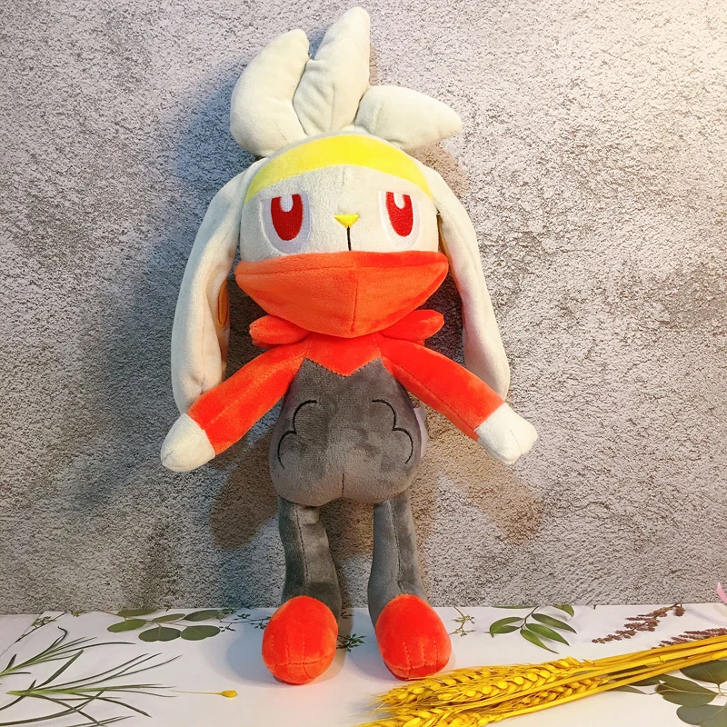 Raboot Plush Doll Stuffed Toy Sword Shield Poke*Figure 28cm  Anime Game Cartoon Kid Gift