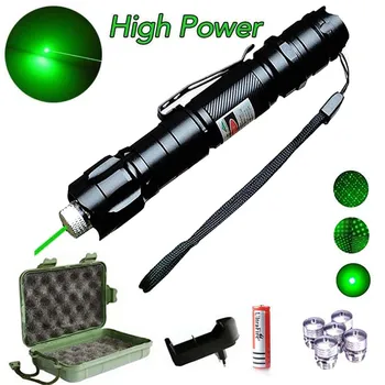 

Laser Pointer 1000m 5mW Green Lasers Sight Military Adjustable Focus Lazer Pen with Battery and Charger